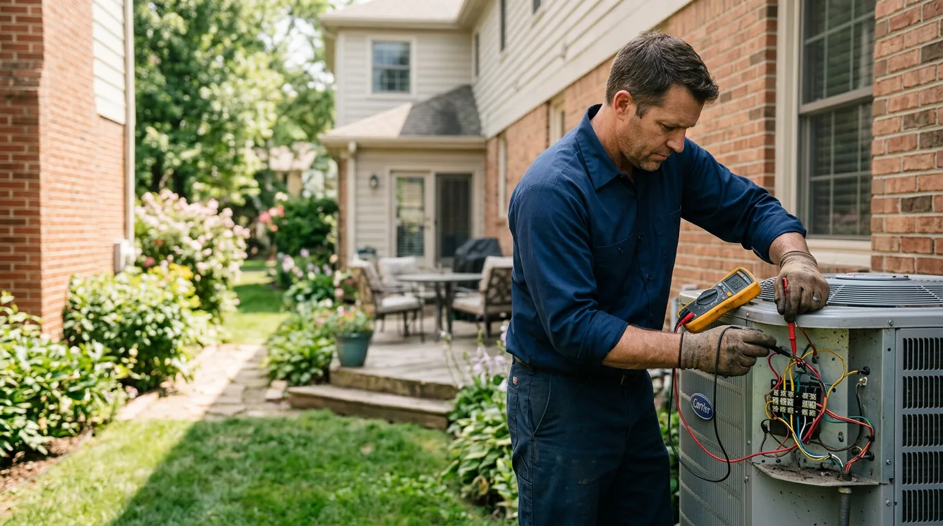 HVAC technician working near Andover, IL